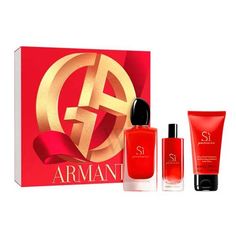 Giorgio Armani Si Passione Women's 3 PCS Gift Set EDP + Body Lotion NIB