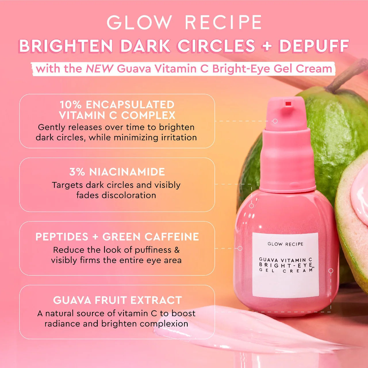 Guava Vitamin C Bright-Eye Gel Cream 15ml