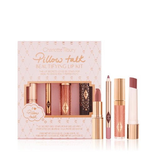 CHARLOTTE TILBURY NEW! PILLOW TALK BEAUTIFYING LIP KIT LIMITED EDITION KIT - SemBliss