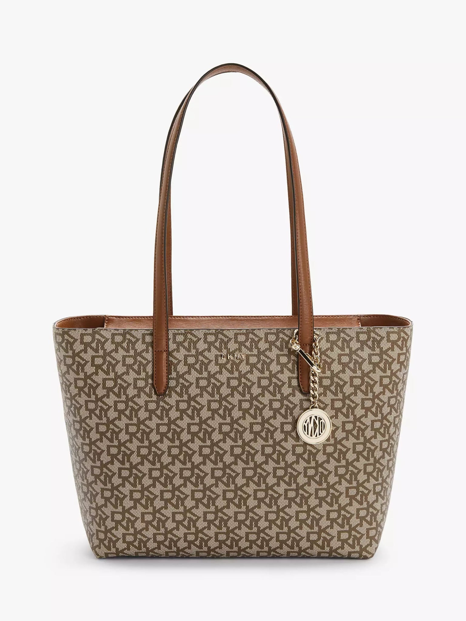 DKNY Bryant Logo Tote Bag, Chino/Caramel - SemBliss